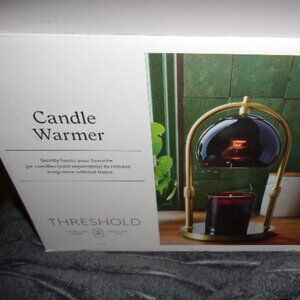 Candle Lamp Warmer Arched Gold and Black - Threshold NEW